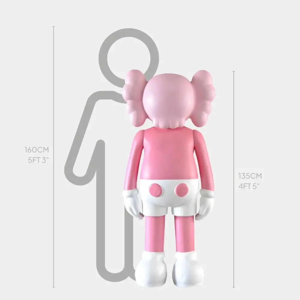 Figurative|Floor Standing^Statues & Sculptures Lucify Seek 135cm Soft Pink Resin Indoor Sculpture