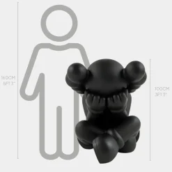 Figurative|Floor Standing^Statues & Sculptures Lucify Solace 92cm Black Resin Indoor Sculpture