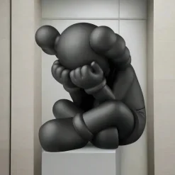 Figurative|Floor Standing^Statues & Sculptures Lucify Solace 92cm Black Resin Indoor Sculpture