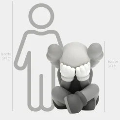 Figurative|Floor Standing^Statues & Sculptures Lucify Solace 92cm Grey Resin Indoor Sculpture