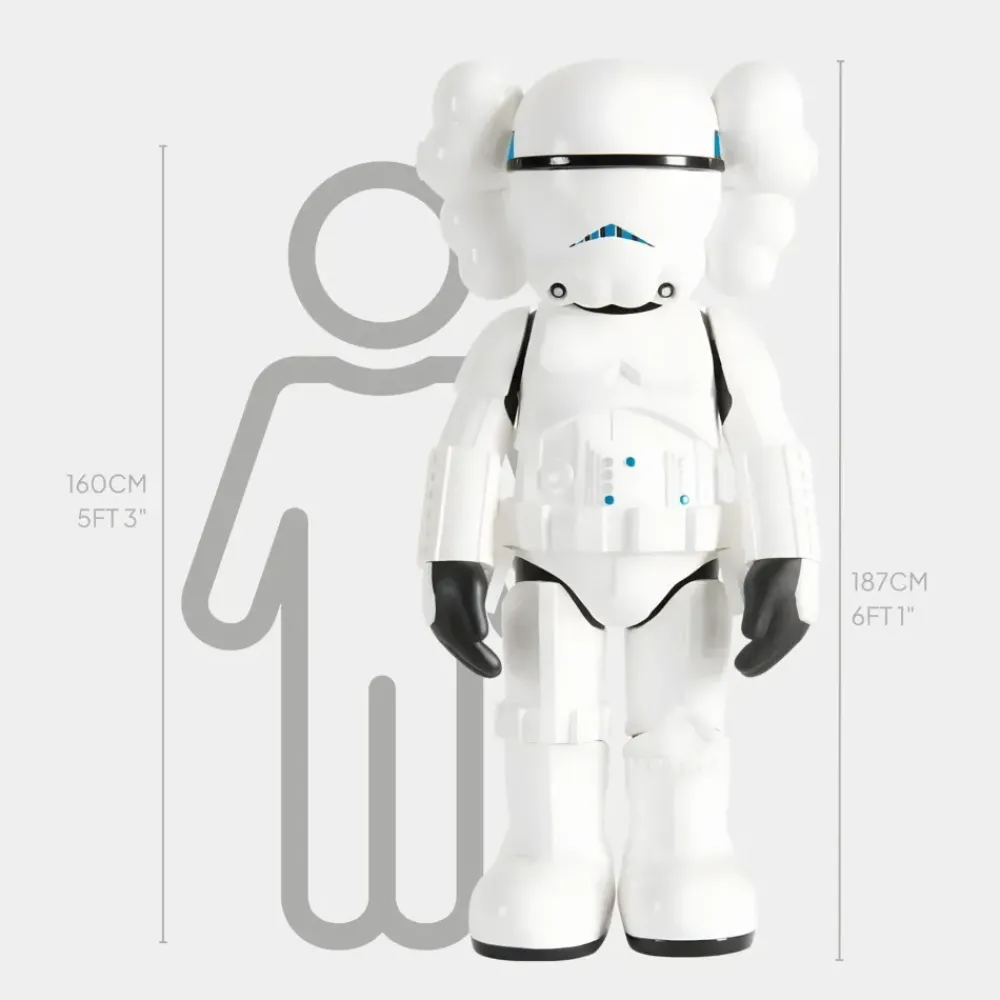 Giant|Figurative^Statues & Sculptures Lucify Trooper 187cm Black Resin Indoor Sculpture