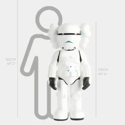 Figurative|Floor Standing^Statues & Sculptures Lucify Trooper 135cm Black Resin Indoor Sculpture