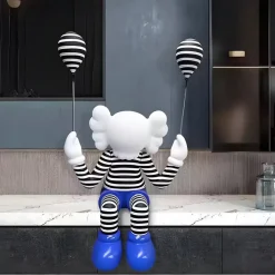 Figurative|Floor Standing^Statues & Sculptures Lucify Up 110cm Blue Resin Indoor Sculpture