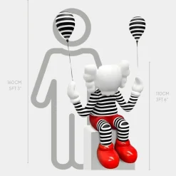 Figurative|Floor Standing^Statues & Sculptures Lucify Up 110cm Red Resin Indoor Sculpture