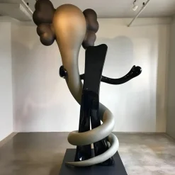 Giant|Floor Standing^Statues & Sculptures Lucify Viper 176cm Grey Resin Indoor Sculpture