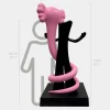 Giant|Floor Standing^Statues & Sculptures Lucify Viper 176cm Pink Resin Indoor Sculpture