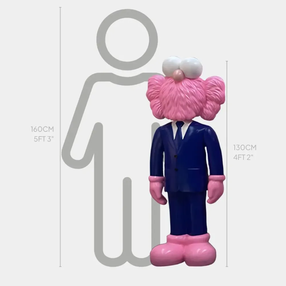 Figurative|Floor Standing^Statues & Sculptures Lucify Vogue 130cm Blue Resin Indoor Sculpture v1