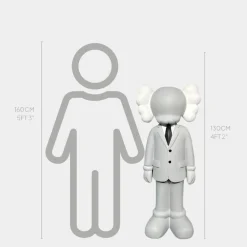 Figurative|Floor Standing^Statues & Sculptures Lucify Vogue 130cm Grey Resin Indoor Sculpture v1