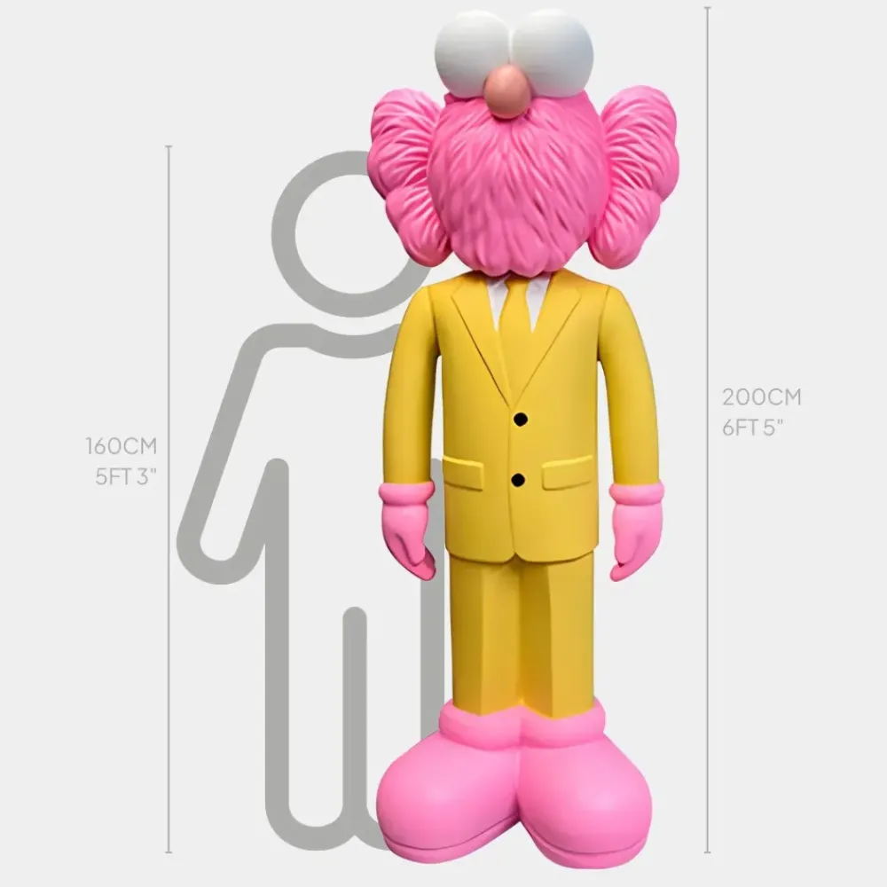 Giant|Figurative^Statues & Sculptures Lucify Vogue 200cm Yellow Resin Indoor Sculpture