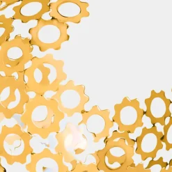 Table Top|Abstract^Statues & Sculptures Lunar Sphere 44cm Gold Metal Indoor Sculpture