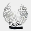 Table Top|Abstract^Statues & Sculptures Lunar Sphere 44cm Silver Metal Indoor Sculpture