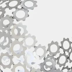 Table Top|Abstract^Statues & Sculptures Lunar Sphere 44cm Silver Metal Indoor Sculpture