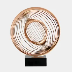 Table Top|Abstract^Statues & Sculptures Luxe Sphere 67cm Copper Metal Indoor Sculpture