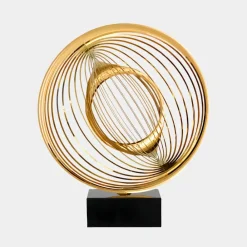 Table Top|Abstract^Statues & Sculptures Luxe Sphere 67cm Gold Metal Indoor Sculpture