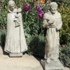 Virgin Mary^Statues & Sculptures Madonna and Friar Monk Stone Garden Statues