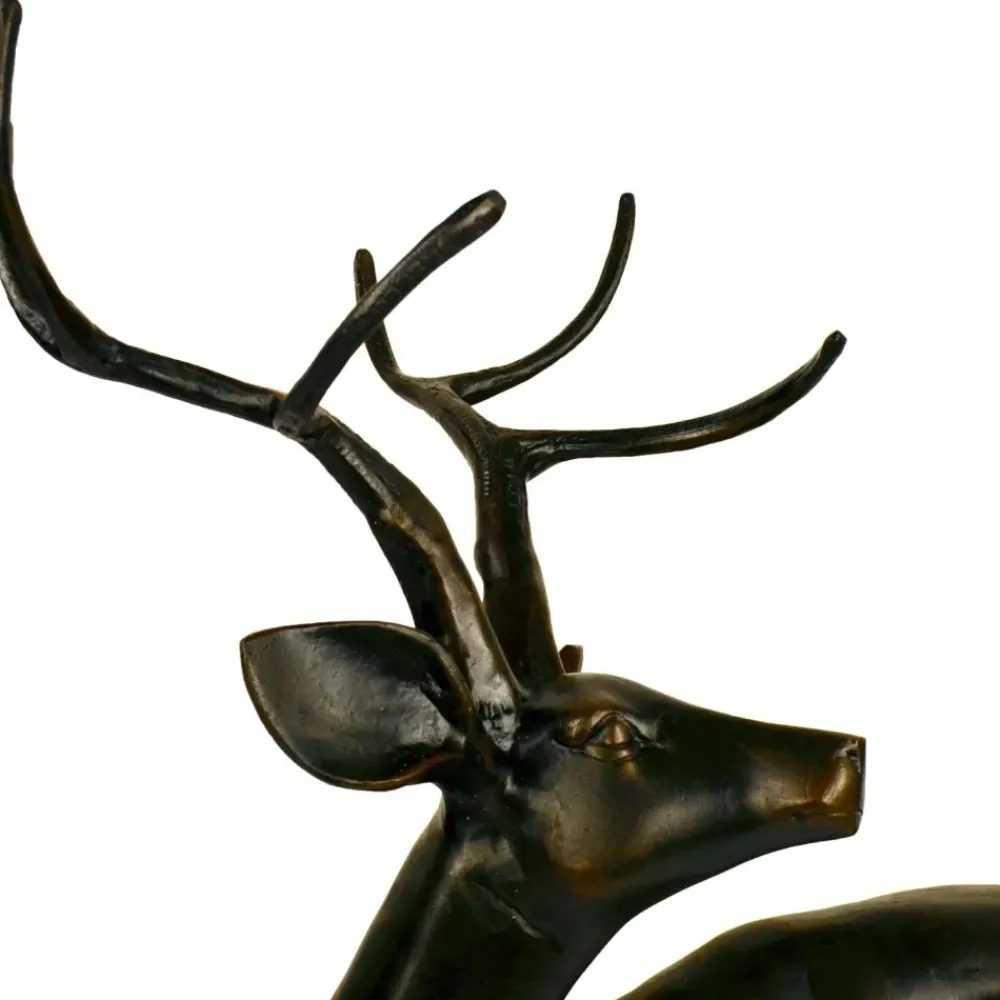Stags & Deers^Statues & Sculptures Majestic Deer Bronze Metal Garden Statue