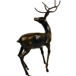 Stags & Deers^Statues & Sculptures Majestic Deer Bronze Metal Garden Statue