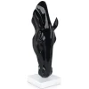 Floor Standing|Animals^Statues & Sculptures Majestic Horse Head 70cm Black Resin Indoor Sculpture