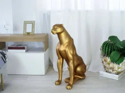 Floor Standing|Animals^Statues & Sculptures Majestic Panther 78cm Bronze Resin Indoor Sculpture
