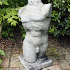 Modern^Statues & Sculptures Male Torso Modern Stone Garden Ornament