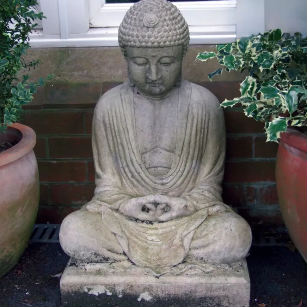 Buddha^Statues & Sculptures Meditation Buddha Stone Garden Statue