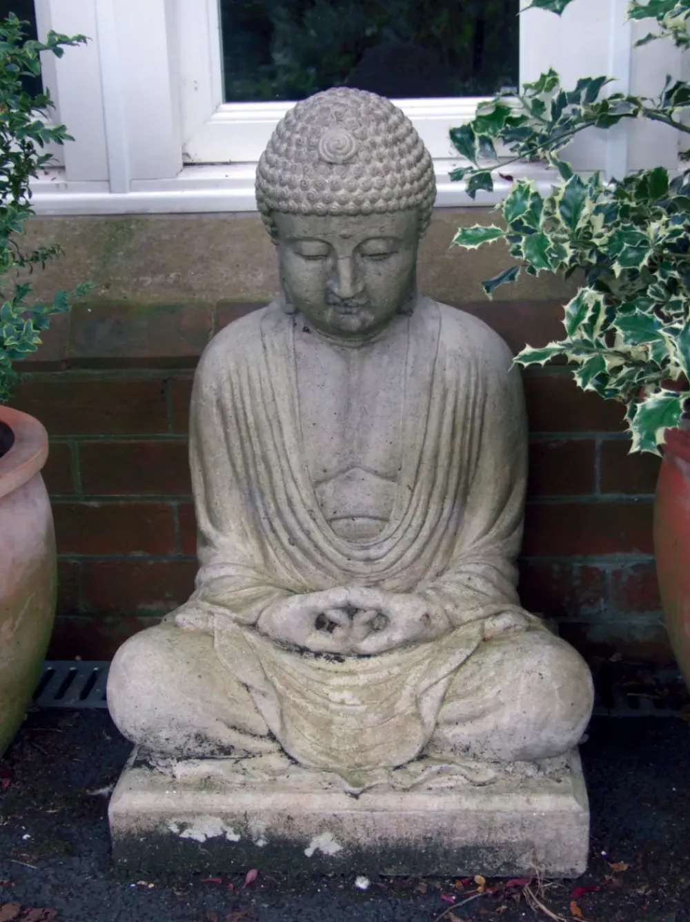 Buddha^Statues & Sculptures Meditation Buddha Stone Garden Statue
