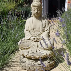 Buddha^Statues & Sculptures Meditation Buddha Stone Garden Statue