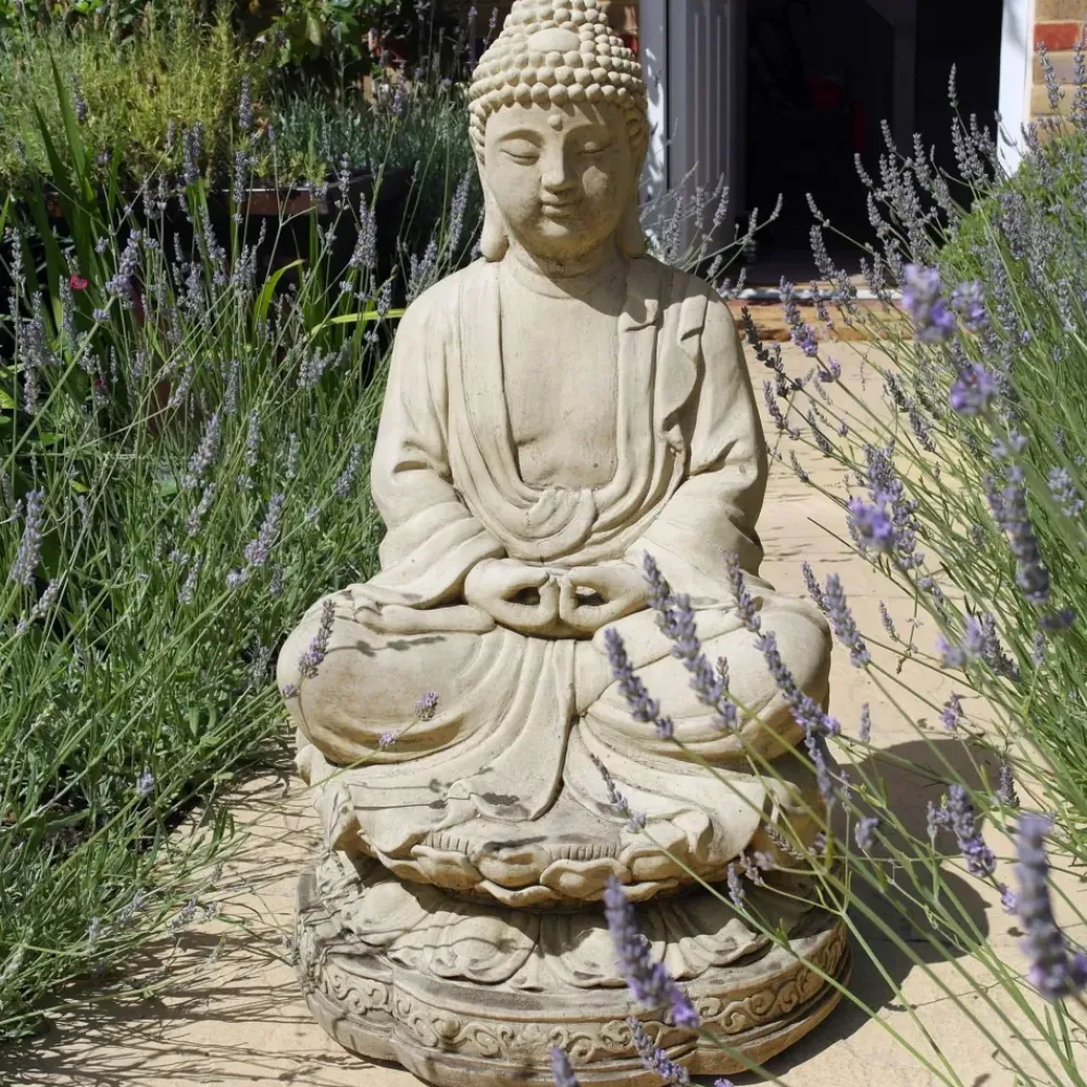 Buddha^Statues & Sculptures Meditation Buddha Stone Garden Statue