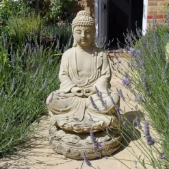 Buddha^Statues & Sculptures Meditation Buddha Stone Garden Statue