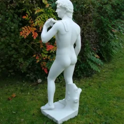Roman^Statues & Sculptures Michelangelo David 85cm Marble Resin Garden Statue