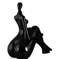 Figurative|Table Top^Statues & Sculptures Mindful Grace 26cm Black Resin Indoor Sculpture