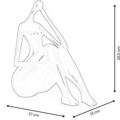 Figurative|Table Top^Statues & Sculptures Mindful Grace 26cm Black Resin Indoor Sculpture