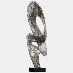 Floor Standing|Abstract^Statues & Sculptures Mirage Evolution 110cm Silver Metal Indoor Sculpture