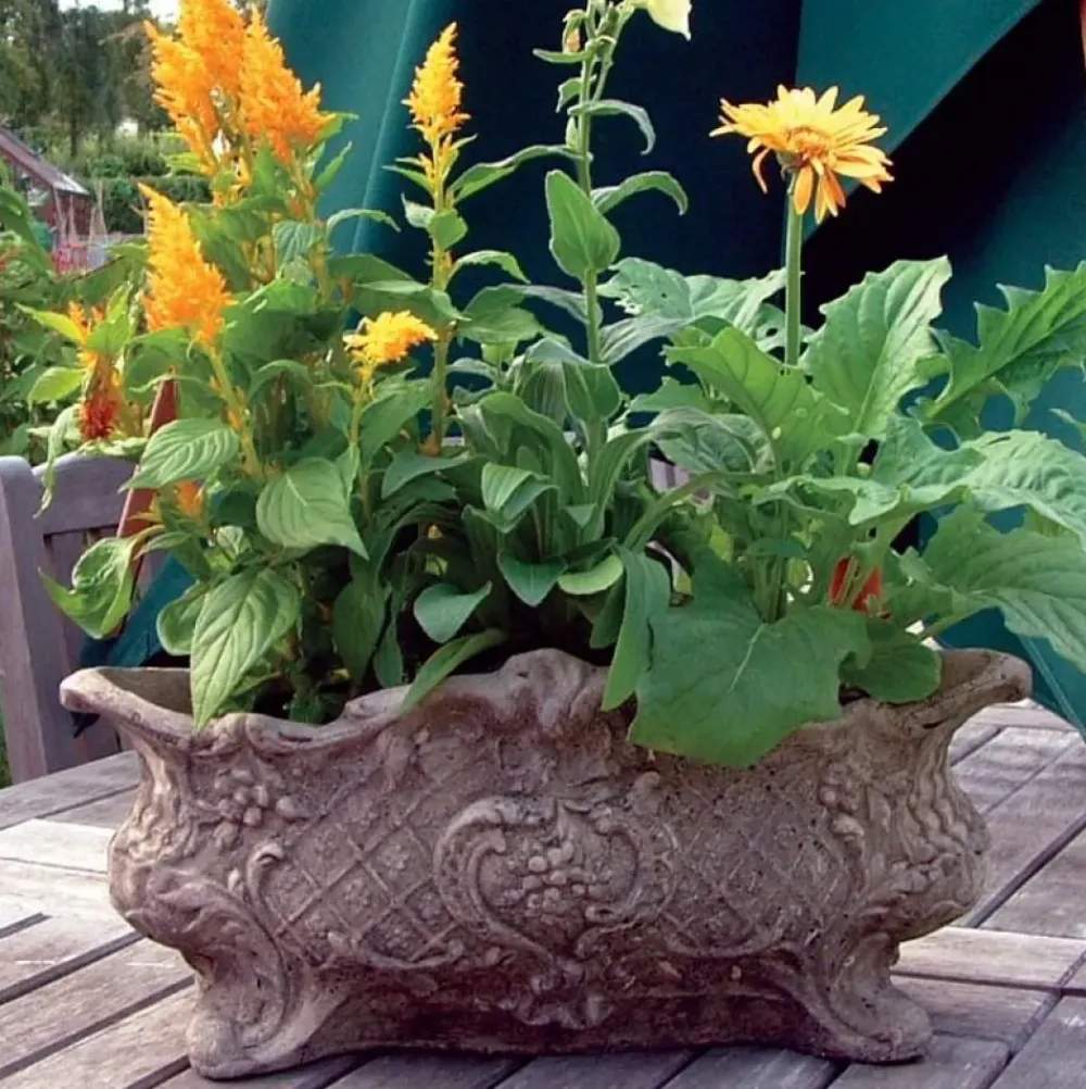 Large|Round^Statues & Sculptures Modena 26 Vase Stone Garden Planter