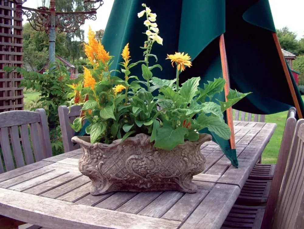 Large|Round^Statues & Sculptures Modena 26 Vase Stone Garden Planter