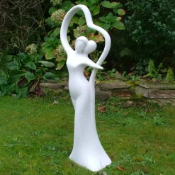 Modern^Statues & Sculptures Modern Romance 80cm Marble Resin Garden Statue