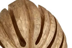 Table Top|Contemporary^Statues & Sculptures Monsera Leaf 45cm Gold Wood Indoor Sculpture