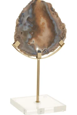 Table Top|Abstract^Statues & Sculptures Mystical Agate 30cm Black & Gold Stone Indoor Sculpture