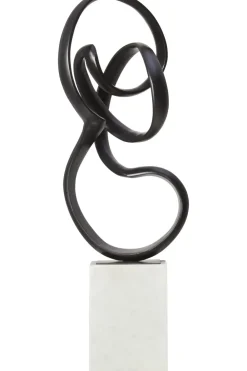 Table Top|Abstract^Statues & Sculptures Mystical Grace 60cm Black Metal Indoor Sculpture