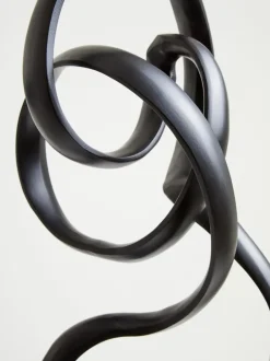 Table Top|Abstract^Statues & Sculptures Mystical Grace 60cm Black Metal Indoor Sculpture