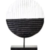 Table Top|Abstract^Statues & Sculptures Night & Day 41cm Black & White Wood Indoor Sculpture