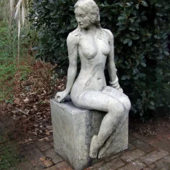 Modern^Statues & Sculptures Nude Woman 120cm Stone Garden Statue
