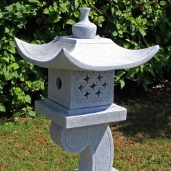 Pagodas^Statues & Sculptures One Tier Japanese Pagoda Lantern Granite Garden Ornament