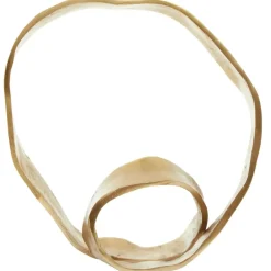 Table Top|Abstract^Statues & Sculptures Orbique 42cm Gold Metal Indoor Sculpture