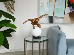 Figurative|Table Top^Statues & Sculptures Orbital Balance 47cm Bronze Resin Indoor Sculpture