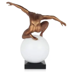 Figurative|Table Top^Statues & Sculptures Orbital Balance 47cm Bronze Resin Indoor Sculpture
