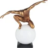 Figurative|Table Top^Statues & Sculptures Orbital Balance 65cm Gold Resin Indoor Sculpture