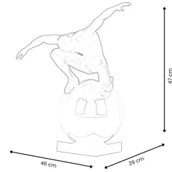 Figurative|Table Top^Statues & Sculptures Orbital Balance 47cm White Resin Indoor Sculpture