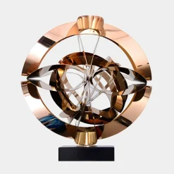 Table Top|Abstract^Statues & Sculptures Orbital Chaos 65cm Copper Metal Indoor Sculpture