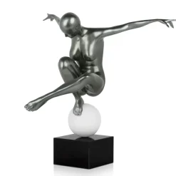 Figurative|Table Top^Statues & Sculptures Orbital Dance 45cm Anthracite Resin Indoor Sculpture